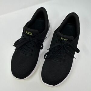 Kizik Athens Hands Free Sneakers Black Slip On Comfort Shoes Mens 6.5W Womens 8W